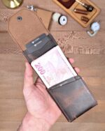 Hakiki Deri Pratik Cüzdan – Hızlı Erişimli – Kahve | 2142