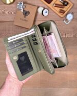 Kadın Cüzdan – Yeşil Hakiki Deri, Lüks Model | 2091