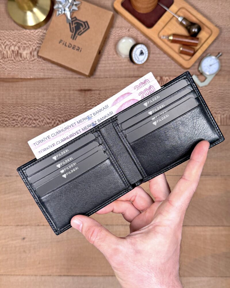 İnce Erkek Cüzdan – Hakiki Deri Arsel Siyah Renk | 2144