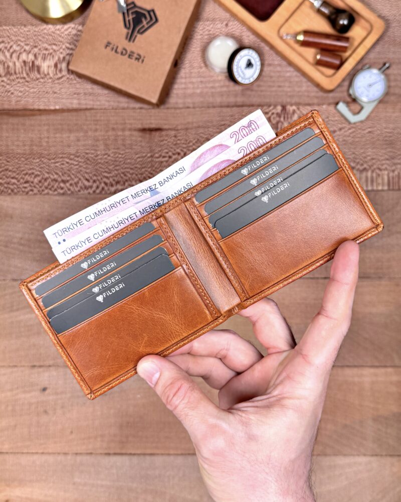 İnce Erkek Cüzdan – Hakiki Deri Taba Renk | 2144