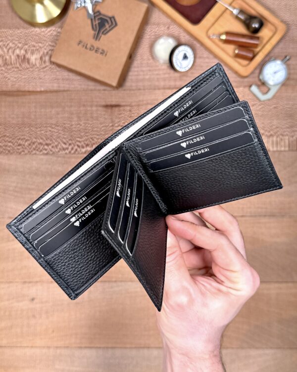 Erkek Cüzdan Kelebek Model – Hakiki Deri Siyah | 2145