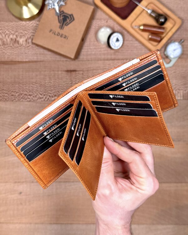 Erkek Cüzdan Kelebek Model – Hakiki Deri Taba | 2145