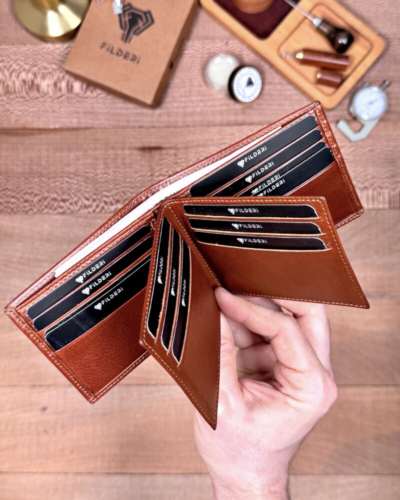 Erkek Cüzdan Kelebek Model – Hakiki Deri Arsel Taba | 2145