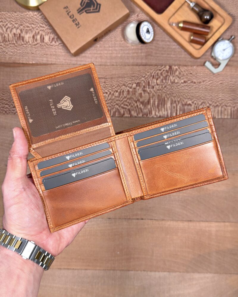 Erkek Cüzdan Kimlik Bölmeli – Hakiki Deri Taba | 2146
