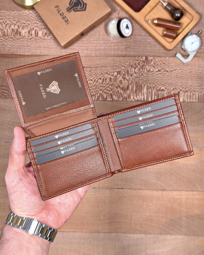 Erkek Cüzdan Kimlik Bölmeli – Hakiki Deri Arsel Taba | 2146