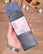 Hakiki Deri Pratik Cüzdan – Hızlı Erişimli – Lacivert | 2142