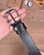 Erkek Kemer – Siyah Hakiki Deri, Kot Pantolon Uyumlu