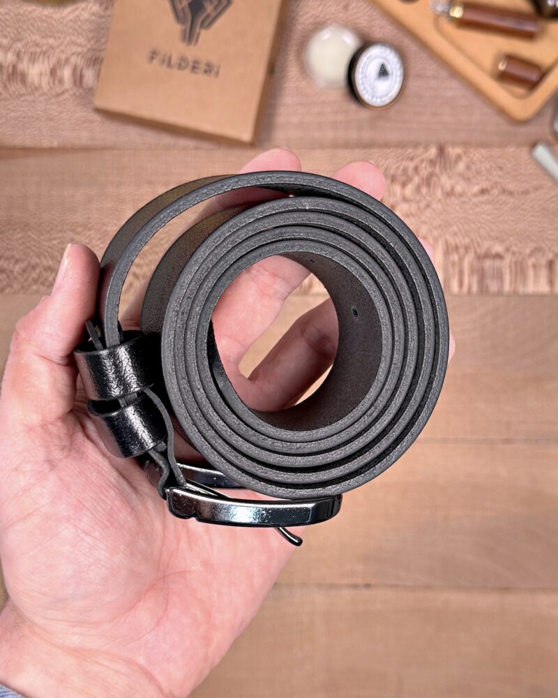 Erkek Kemer – Siyah Hakiki Deri, Kot Pantolon Uyumlu