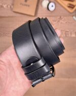 Erkek Kemer – Siyah Eskitme Hakiki Deri, Günlük Kullanım Uyumlu