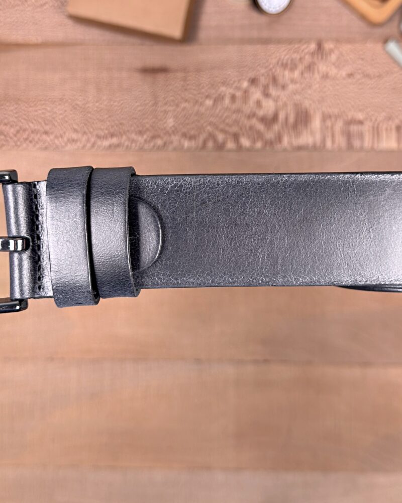 Erkek Kemer – Siyah Eskitme Hakiki Deri, Günlük Kullanım Uyumlu