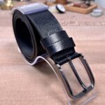 Erkek Kemer – Siyah Hakiki Deri, Kot Pantolon Uyumlu