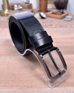 Erkek Kemer – Siyah Hakiki Deri, Kot Pantolon Uyumlu