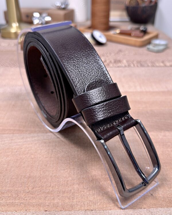 Erkek Kemer – Kahverengi Hakiki Deri, Kot Pantolon Uyumlu