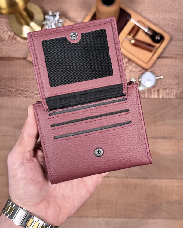 Fonksiyonel Küçük Kadın Cüzdanı – Hakiki Deri Bordo | 2150